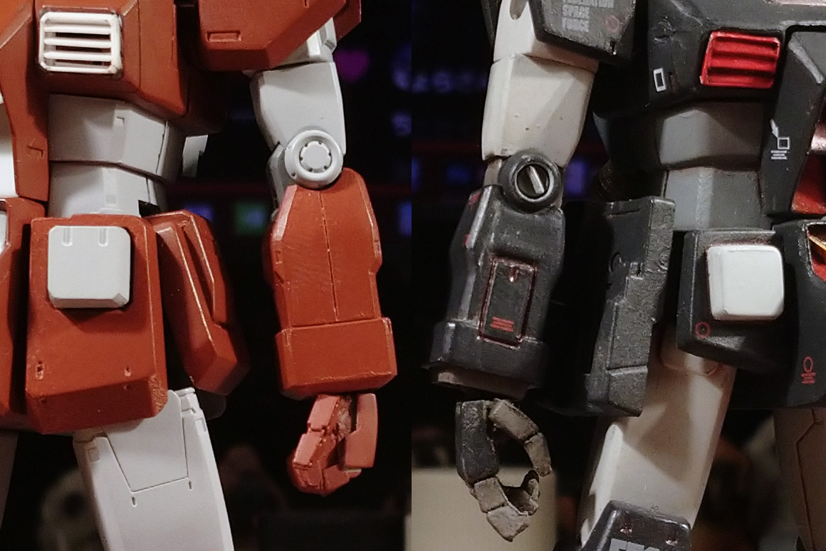 HG オリジンガンダムの前腕をプロトタイプ化