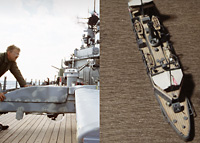 木甲板色の褪色について考える - 1/700で砲艦嵯峨をつくる: 後篇