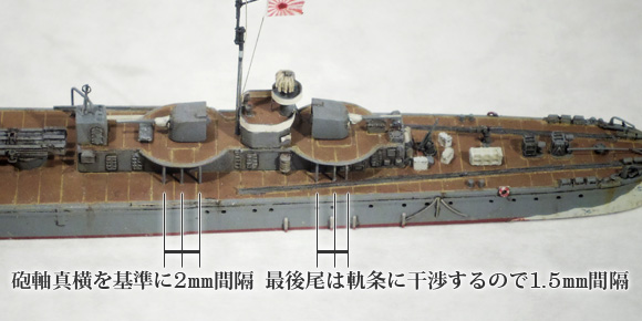 砲座下の支柱