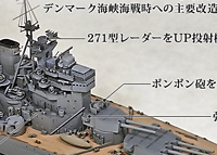 デンマーク海峡海戦時との違いを洗い出す – 1/700でKGV級戦艦プリンス・オブ・ウェールズをつくる: 1